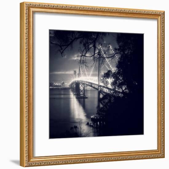 Bay Bridge, All Dressed Up, San Francisco-Vincent James-Framed Photographic Print