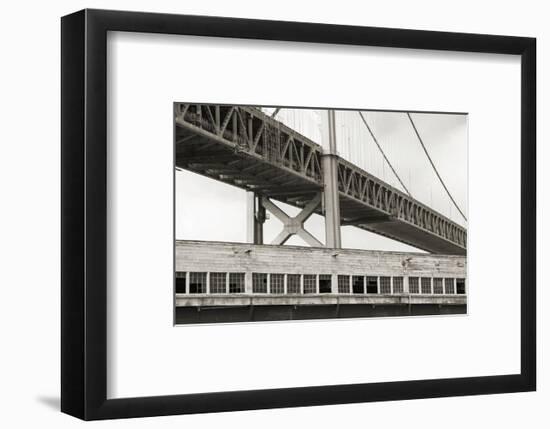 Bay Bridge and Pier #1-Christian Peacock-Framed Art Print