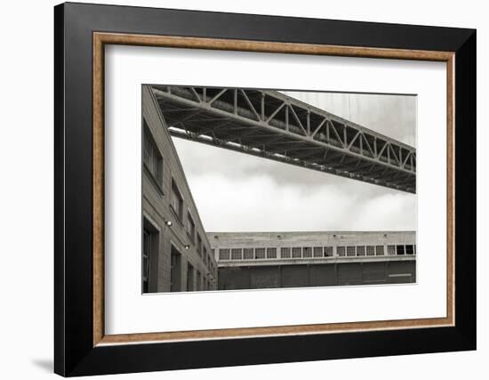 Bay Bridge and Pier #2-Christian Peacock-Framed Art Print