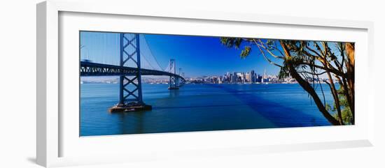 Bay Bridge and San Francisco from Treasure Island, Sunrise, California-null-Framed Photographic Print