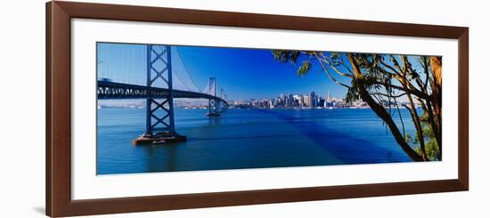 Bay Bridge and San Francisco from Treasure Island, Sunrise, California-null-Framed Photographic Print