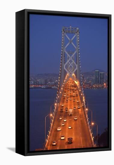 Bay Bridge at Dawn, San Francisco, Usa-Christian Heeb-Framed Premier Image Canvas