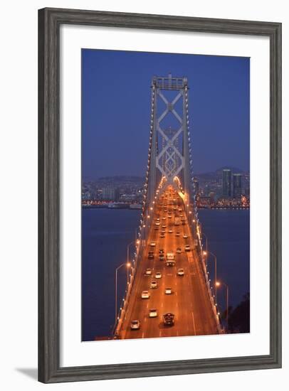 Bay Bridge at Dawn, San Francisco, Usa-Christian Heeb-Framed Photographic Print