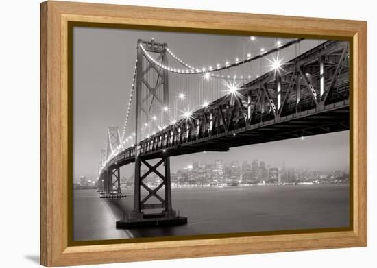 Bay Bridge at Night-Aaron Reed-Framed Stretched Canvas