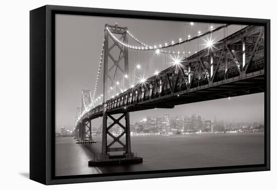 Bay Bridge at Night-Aaron Reed-Framed Stretched Canvas