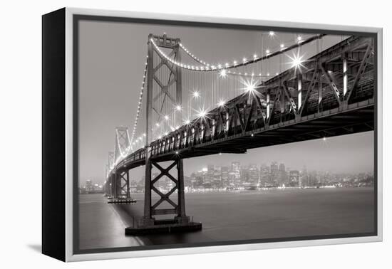Bay Bridge at Night-Aaron Reed-Framed Stretched Canvas