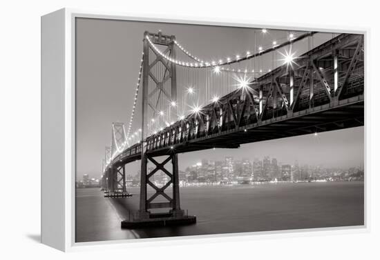 Bay Bridge at Night-Aaron Reed-Framed Stretched Canvas