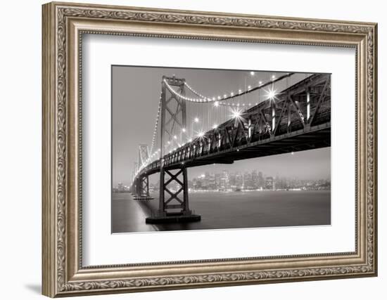 Bay Bridge at Night-Aaron Reed-Framed Photo