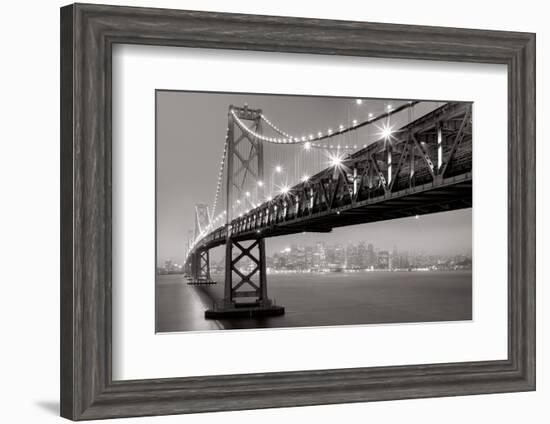 Bay Bridge at Night-Aaron Reed-Framed Photo