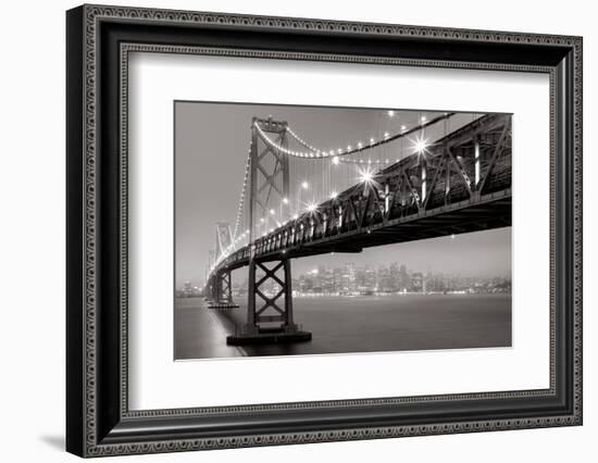 Bay Bridge at Night-Aaron Reed-Framed Photo