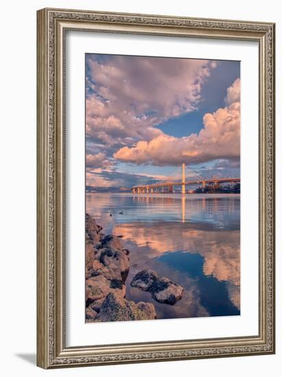 Bay Bridge Cloudscape, Oakland, California-null-Framed Photographic Print