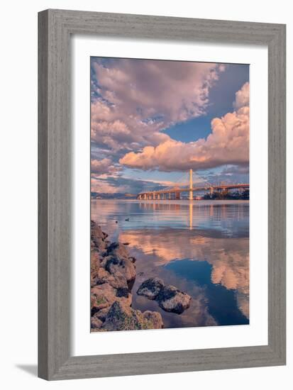 Bay Bridge Cloudscape, Oakland, California-null-Framed Photographic Print