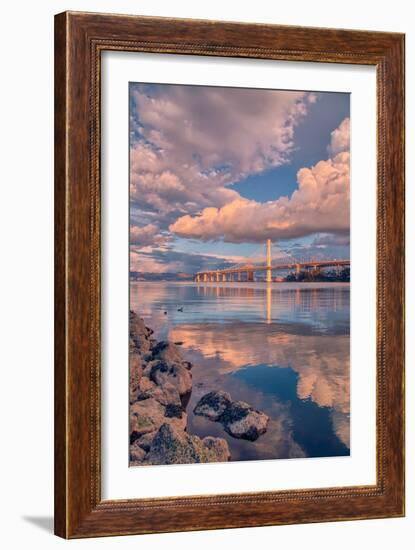 Bay Bridge Cloudscape, Oakland, California-null-Framed Photographic Print