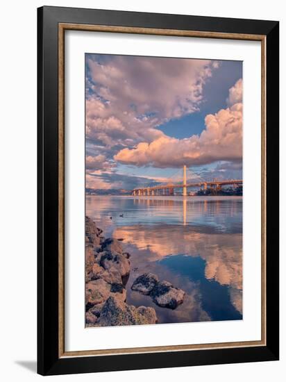Bay Bridge Cloudscape, Oakland, California-null-Framed Photographic Print