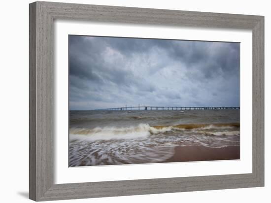 Bay Bridge Connects Mainland Of The Chesapeake Bay Watershed Area To Eastern Shores, Annapolis, MD-Karine Aigner-Framed Photographic Print
