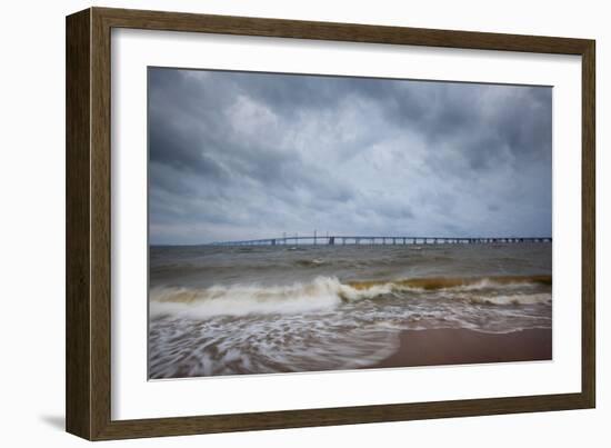 Bay Bridge Connects Mainland Of The Chesapeake Bay Watershed Area To Eastern Shores, Annapolis, MD-Karine Aigner-Framed Photographic Print