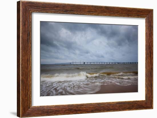 Bay Bridge Connects Mainland Of The Chesapeake Bay Watershed Area To Eastern Shores, Annapolis, MD-Karine Aigner-Framed Photographic Print