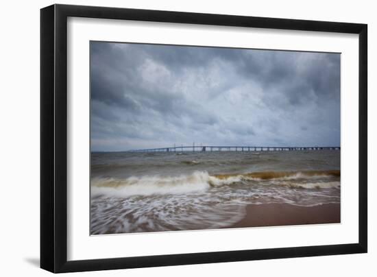 Bay Bridge Connects Mainland Of The Chesapeake Bay Watershed Area To Eastern Shores, Annapolis, MD-Karine Aigner-Framed Photographic Print