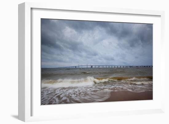 Bay Bridge Connects Mainland Of The Chesapeake Bay Watershed Area To Eastern Shores, Annapolis, MD-Karine Aigner-Framed Photographic Print