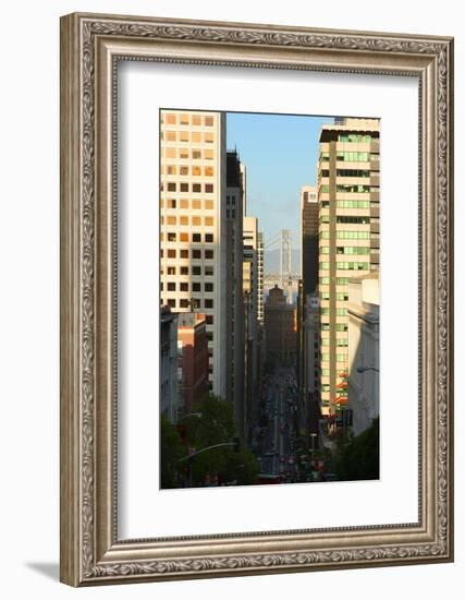 Bay Bridge from Downtown San Francisco-Anna Miller-Framed Photographic Print