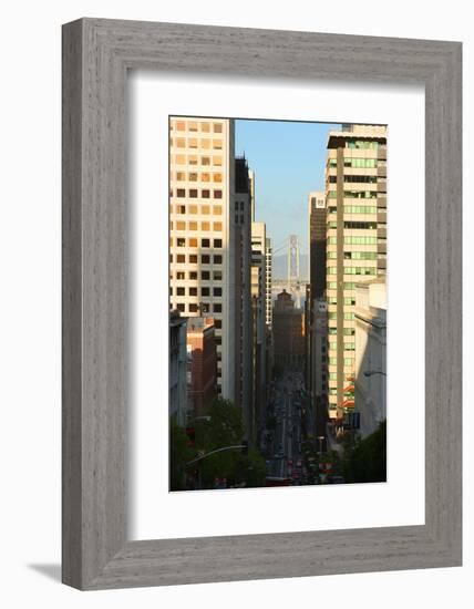 Bay Bridge from Downtown San Francisco-Anna Miller-Framed Photographic Print