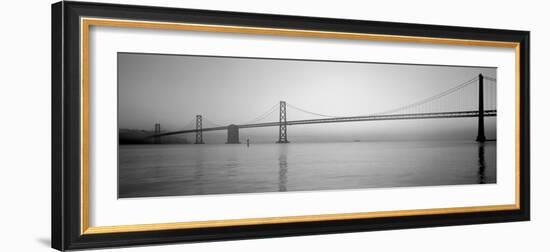 Bay Bridge over the Pacific Ocean, Oakland, San Francisco Bay, San Francisco County, California...-null-Framed Photographic Print