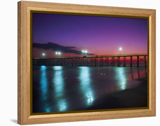 Bay Co.Pier, Gulf of Mexico, Panama City Beach, FL-Jim Schwabel-Framed Premier Image Canvas