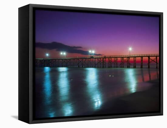 Bay Co.Pier, Gulf of Mexico, Panama City Beach, FL-Jim Schwabel-Framed Premier Image Canvas