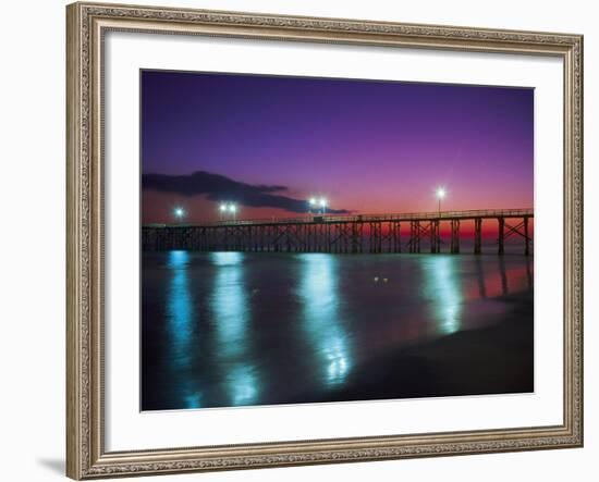 Bay Co.Pier, Gulf of Mexico, Panama City Beach, FL-Jim Schwabel-Framed Photographic Print