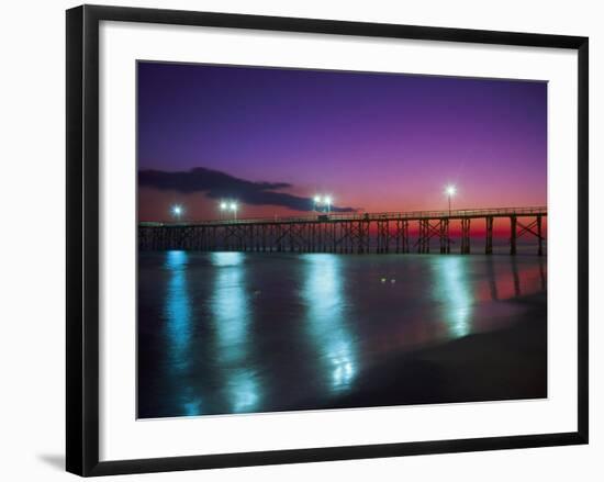 Bay Co.Pier, Gulf of Mexico, Panama City Beach, FL-Jim Schwabel-Framed Photographic Print