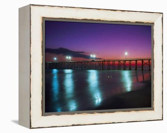 Bay Co.Pier, Gulf of Mexico, Panama City Beach, FL-Jim Schwabel-Framed Premier Image Canvas