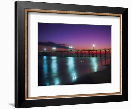 Bay Co.Pier, Gulf of Mexico, Panama City Beach, FL-Jim Schwabel-Framed Photographic Print