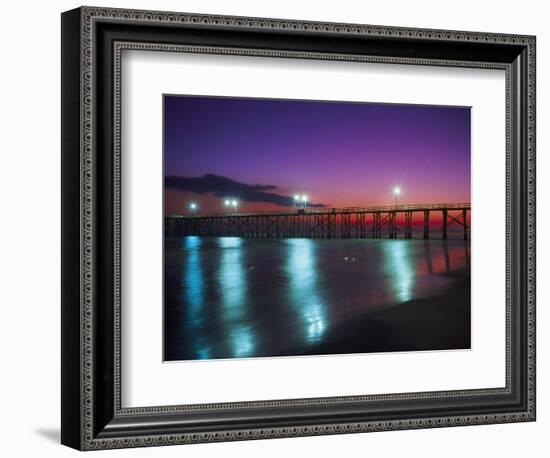 Bay Co.Pier, Gulf of Mexico, Panama City Beach, FL-Jim Schwabel-Framed Photographic Print