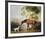 Bay Horse and White Dog-George Stubbs-Framed Premium Giclee Print