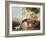 Bay Horse and White Dog-George Stubbs-Framed Art Print