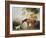 Bay Horse and White Dog-George Stubbs-Framed Art Print