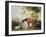 Bay Horse and White Dog-George Stubbs-Framed Art Print