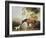 Bay Horse and White Dog-George Stubbs-Framed Art Print