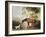 Bay Horse and White Dog-George Stubbs-Framed Art Print