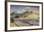 'Bay in the South of France', 1931-Derwent Lees-Framed Giclee Print