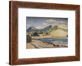 'Bay in the South of France', 1931-Derwent Lees-Framed Art Print