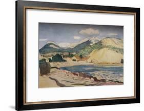 'Bay in the South of France', 1931-Derwent Lees-Framed Art Print