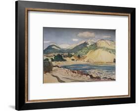 'Bay in the South of France', 1931-Derwent Lees-Framed Art Print