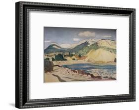 'Bay in the South of France', 1931-Derwent Lees-Framed Art Print