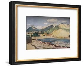 'Bay in the South of France', 1931-Derwent Lees-Framed Art Print