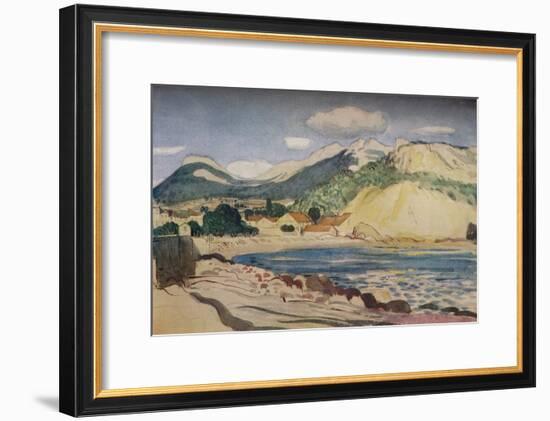 'Bay in the South of France', 1931-Derwent Lees-Framed Giclee Print