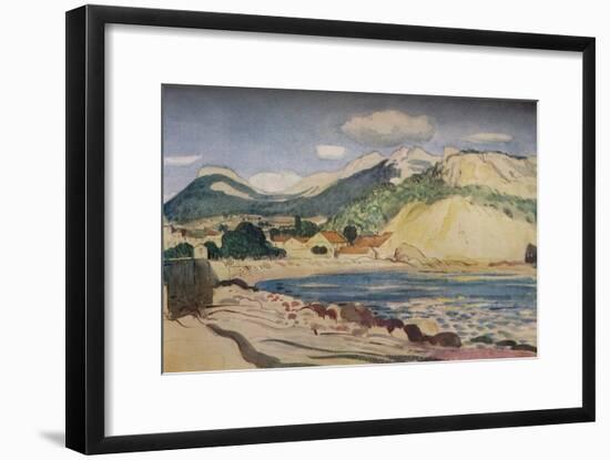 'Bay in the South of France', 1931-Derwent Lees-Framed Giclee Print