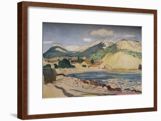 'Bay in the South of France', 1931-Derwent Lees-Framed Giclee Print