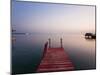 Bay Islands, Utila, Red Jetty at Sunset, Honduras-Jane Sweeney-Mounted Photographic Print