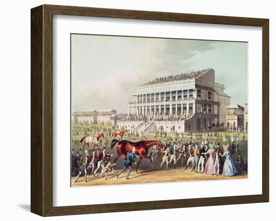 Bay Middleton, Winner of the Derby, 1836-James Pollard-Framed Giclee Print